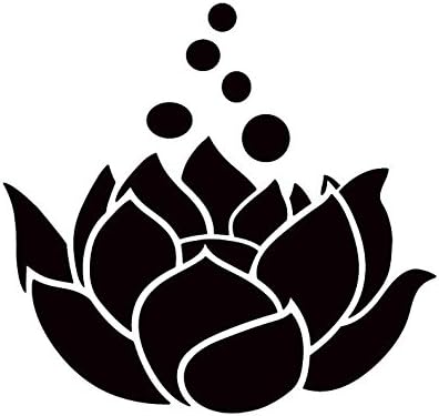 Amazon Co Jp 蓮 ロータス フラワー マーク ステッカー シール デカール ブラック 文房具 オフィス用品