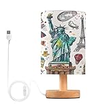 🌹【Taille adaptée】Avec des dimensions de 13 x 24,6 cm et un diamètre de 13 cm, cette lampe de chevet est adaptée à la plupart des tables de chambre ou de salon sans prendre trop de place. Répond à vos besoins d'éclairage avec cette lampe compacte et polyvalente.