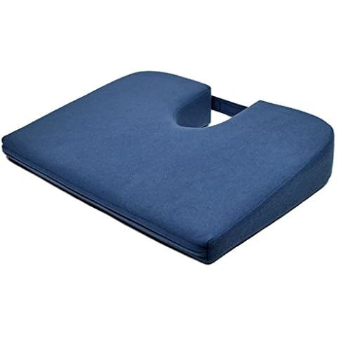 Tush Cush Original Orthopedic Seat Cushion - Navy Fabric Cover