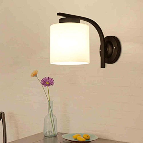 Lámpara de noche de estilo pastoral GZ, aplique de pared simple de hierro retro
