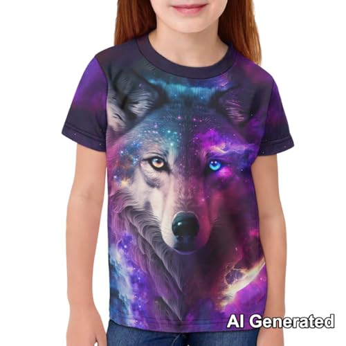 Image of Xhuibop Kids Tshirts Girls Boys 3-16 Years Summer Clothes for Teens Loose Fitting Tops