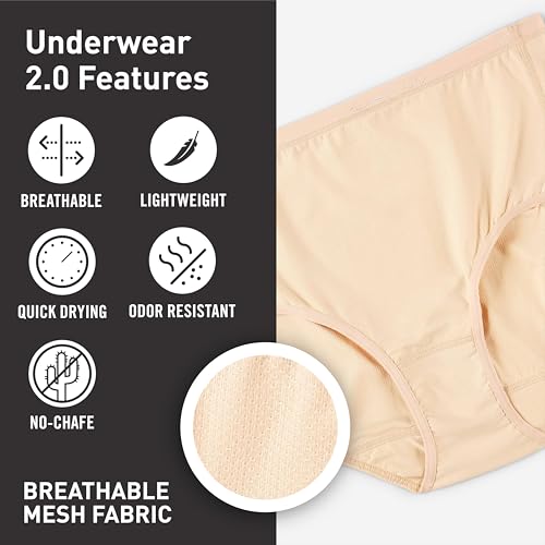 Image of ExOfficio Women's Give-N-Go 2.0 Full Cut Brief - Breathable Durable Easy Care Travel Underwear