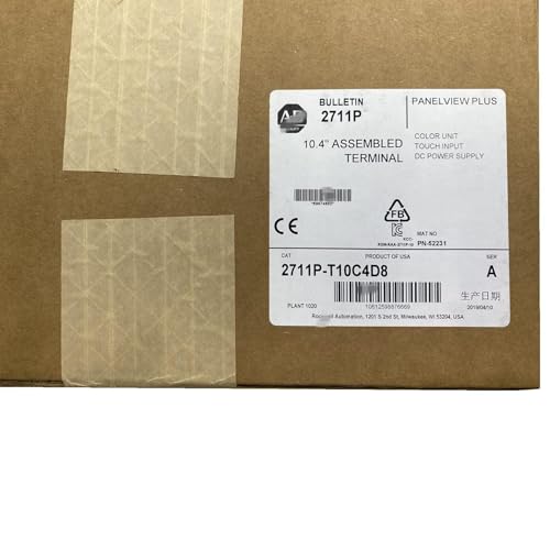 Image of 2711P-T10C4D8 Panelview Plus 10.4 Inch Touch Screen 2711PT10C4D8 Touch Panel Sealed in Box One Year Warranty