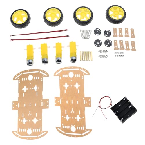 4WD Ultraschall Set Roboter Auto Chassis Geschwindigkeit Messung Kompatibel Fernbedienung Auto Zubehör Einfache Roboter Kit