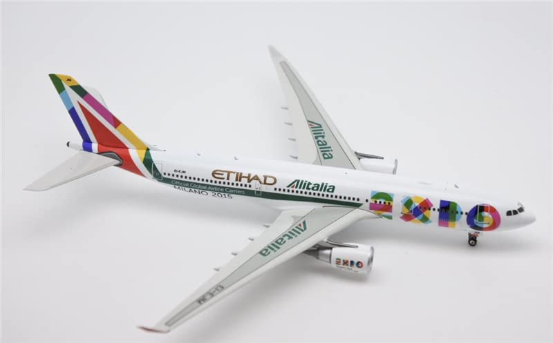 ACE HOBBY Phoenix for Alitalia for ETIHAD for Airbus A330-200 EI-EJM Official Global Airline Carriers 1:400 Aircraft Pre-Built Model