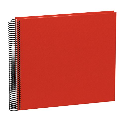 Spiral Album ''Economy'' medium/cream red +++ 20 sheets photo mounting board +++ SCRAP - PHOTOBOOK +++ Quality made by Semikolon
