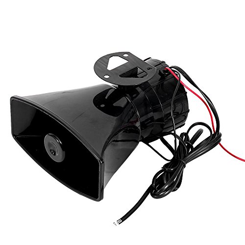 AUXMART 100W 12V Car Siren Horn 7 Tone Sound Car Siren Vehicle Horn with Mic PA Speaker - Thumbnail 5