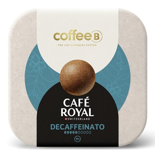 CoffeeB Decaffeinato – Kompostierbare Kaffeekugeln, koffeinfrei, 9 Stück, kompatibel mit CoffeeB Maschinen