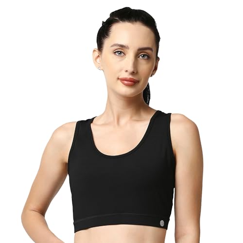 Image of SOIE Women's Medium Impact Quick Dry Padded Racerback Printed Athleisure Sports Bra