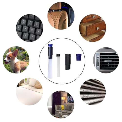Image of 11 Pcs Universal vacuum brush attachment, vacuum accessories and attachments, 1 1 /4 inch vacuum attachments for shop vac accessories, Floor Brush Vacuum Extension Wand Vacuum Hose Adapter