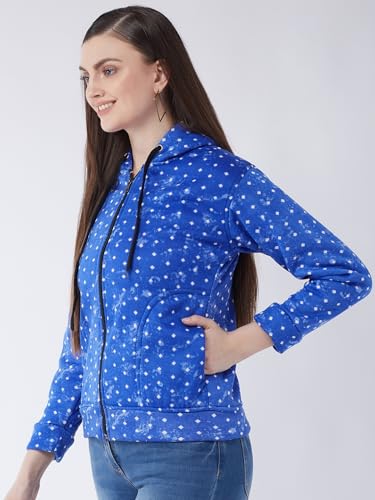 Image of Pivl Women's Fleece Blend Winter hooded Jacket.