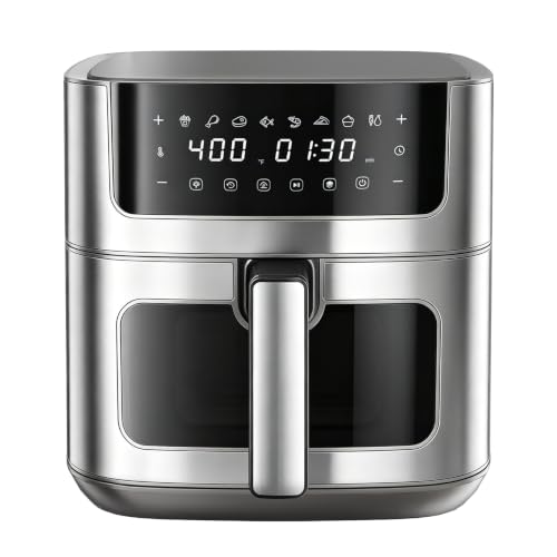 Image of DUMOS 6.34QT Air Fryer, Airfryer 8-in-1 with Viewing Window
