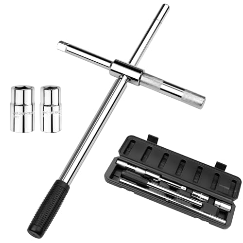 Donext Extended Lug Wrench with 4 Sockets and Case