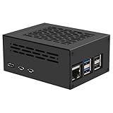 Geekworm PCIe Metal Case P579 for Raspberry Pi 5 Support Top M.2 HAT X1001/X1004/X1003/X1015/X1000 & Raspberry Pi 5 Active Cooler