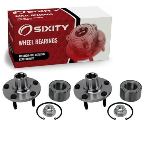 Sixity Auto 2 pc Front Wheel Hub Repair Kits compatible with Lincoln MKX 2007-2010
