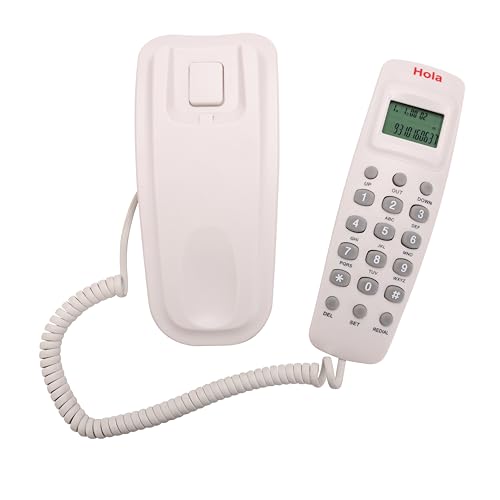 Image of Hola TF 620 Slim Corded Telephone, White