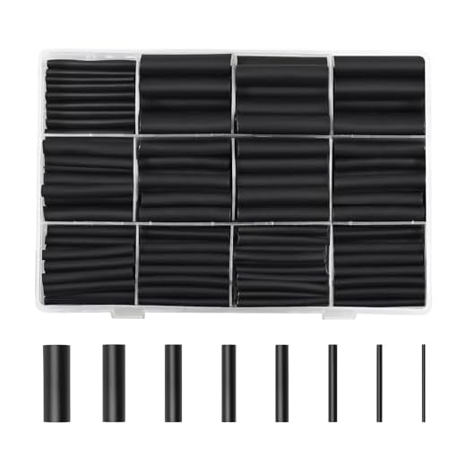 AiQInu 650 pezzi Kit Guaine Termorestringenti, Guaina Termorestringente, 2: 1 Tubo Termorestringente, Termorestringente Per Cavi Elettrici, Kit Tubo Termorestringente