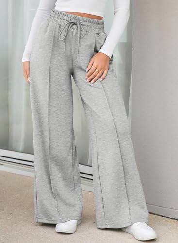 Image of Q - RIOUS Women's Wide Leg Drawstring Relaxed Fit Trouser