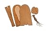 Realeather Adult Moccasin Leathercraft Kit, 10-11, Golden Tan #4