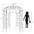 YITAHOME Birdcage Shape Garden Arch Arbors, 9.8'H x 6.8'W Pergola Pavilion for Climbing Plants Outdoor, Wedding Arches for Ceremony Party, Metal Garden Arbor for Patio, Backyard (Black)