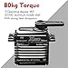 Digital Servo 80kg Metal Gear High Torque Waterproof for RC Car Cler Robot