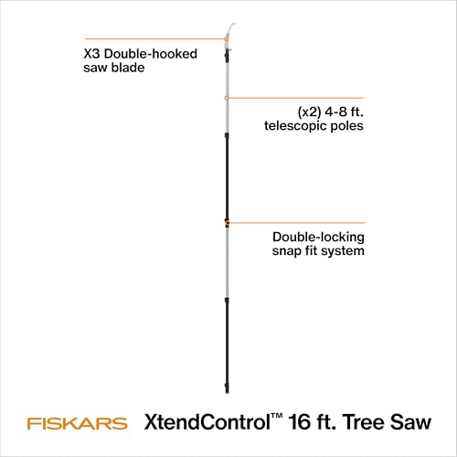 Fiskars 4-16 Ft XtendControl Extendable Modular Pole Saw & Tree Trimmer - image 2