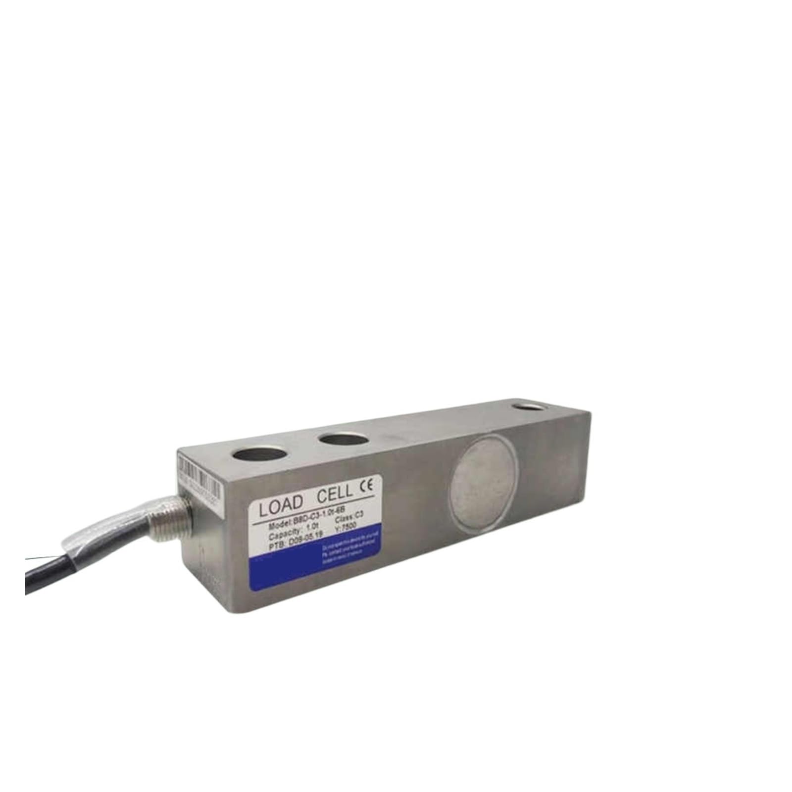 Célula de carga B8D, 500 kg-5000 kg, acero inoxidable de alta precisión, sensor de pesaje clase C3, for uso en laboratorios industriales. Datos confiables(1T)