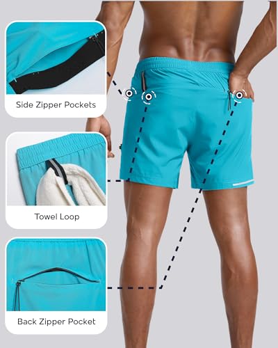 Image of maamgic Men's Athletic Running Shorts with Liner Ultra Lightweight Workout Shorts 5 inch / 7 inch
