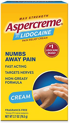 Aspercreme Pain Relieving Creme With Lidocaine Maximum Strength - 2.7 Oz, Pack Of 2 #TOP4