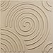 Ekena Millwork 19 5/8"W x 19 5/8"H Spiral EnduraWall Decorative 3D Wall Panel, Smokey Beige (12-Pack for 32.04 Sq. Ft.