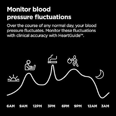 Omron - HeartGuide - Smart Watch Blood Pressure Monitor with Sleep & Activity Tracker - Wireless Blood Pressure Watch for Wrist - Support Widespread Cardiovascular Health - Medium