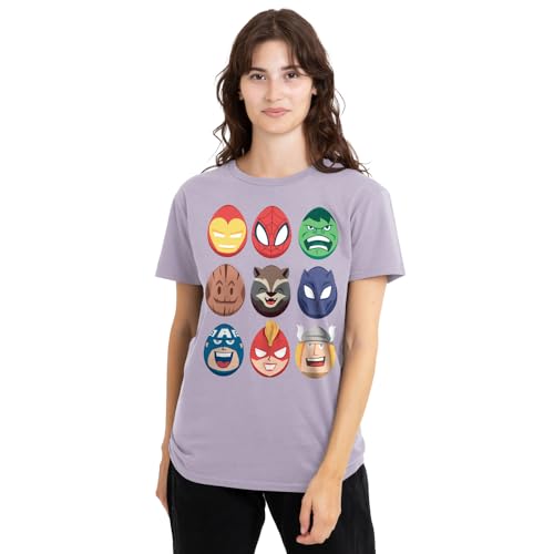 T-shirt Avengers femme lavande le haut Marvel confortable qui change du noir
