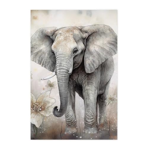 Stickers muraux éléphant amovibles pour relooker facilement un mur TV abîmé