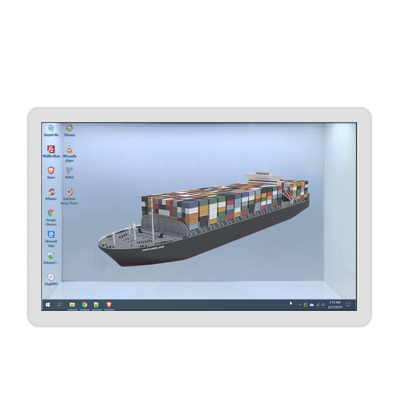 Image of 3D Transparent Screen Advertising Display Remote Video Interactive Live Digital Intelligent Virtual Human AR VR Hologram Cabinet All-in-one Computer, 43 inches Monitor