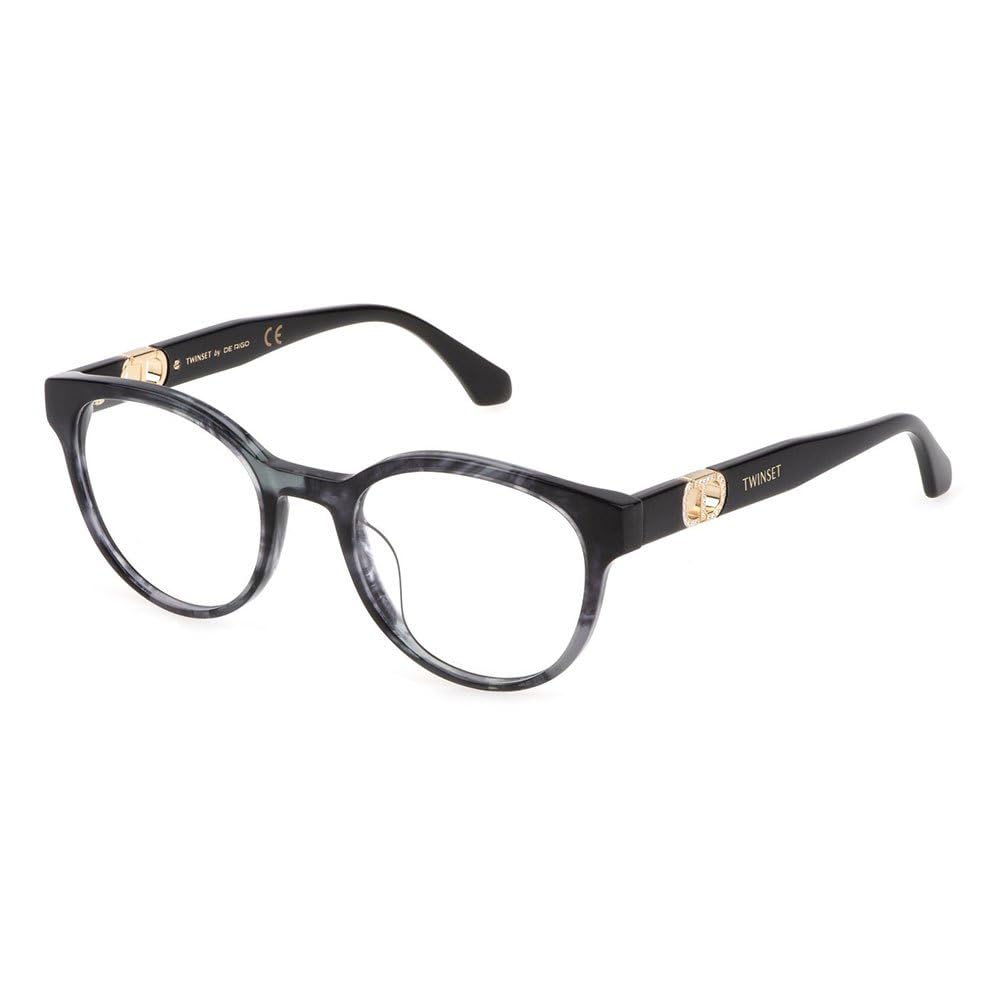 TWINSET VTW008S Okulary damskie w paski szare 50, W kolorze szarym, 50