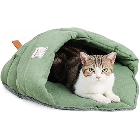 MOLEDINO Saco de Dormir Gato Lino de Algodón Cómoda Caliente Cover