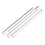 TuToy 4 szt. rura ze szkła borokrzemowego 150 mm x 10 mm x 2,2 mm