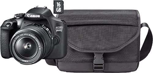 Canon EOS 2000D EF / EF-S 18-55mm F / 3.5-5.6 IS II SLR fotoaparatas + SB130 krepšys + 16 GB kortelÄ—