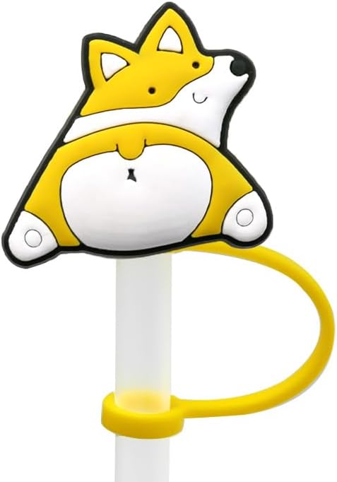 Miniatura 2 de Paquete grande de 0.394 in Dog Mom Cubiertas de popote para Stanley Cup 40 oz 30 oz Silicona Cartoon Straw Topper Tapas Protector Tapones para