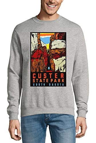 Pull en coton vintage Custer State Park sweat idéal pour les soirées fraîches