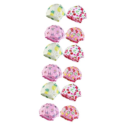 Bonnet de natation pour garçon et fille en lot de 2 avec protection oreilles cartoon