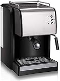 YQGOO Halbautomatische Pump Coffee Machine, 900 W, italienische Filterkaffeemaschine ist einfach und leicht zu bedienen