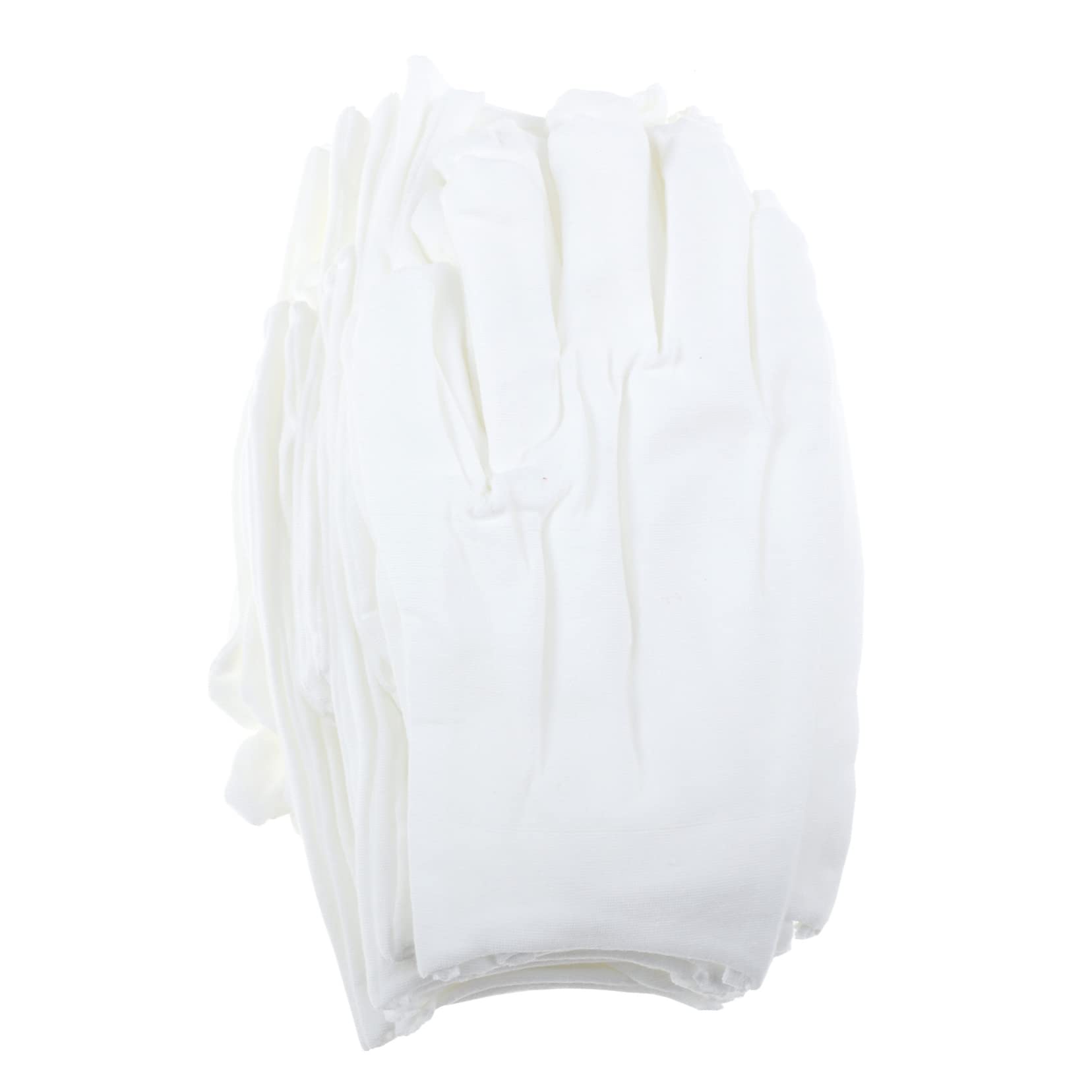 Beatifufu Jewelry Inspection Gloves Men's Cotton Yarn Gloves White for Soft Comfortable Washable