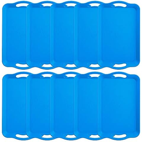 Back of House Ltd. Wooden Serving Tray, Blue, 12" x 12" Cover