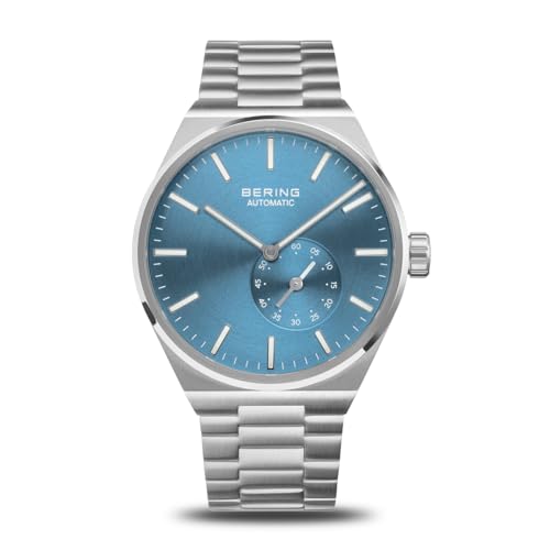 Bering Blaue Automatikuhr für Herren – 19441-Charity, Silber
