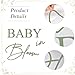 Baby in Bloom Decal Sign Baby Shower Arch Sticker Gender Reveal Party Backdrop Decal Sign Ideal for Arch Backdrop Wall or Any Smooth Surface Decorations (Forest Green)