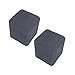 LOVIVER 2pcs Housse de Tabouret de Pied Rectangulaire Extensible Housse Ottoman Haute, Gris