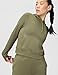 Nike Women's Therma-Fit One Pullover Hoodie, Medium Olive/White, Large