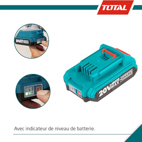 Batterie au lithium 20V 2Ah accumulateur interchangeable pour visseuse - 6