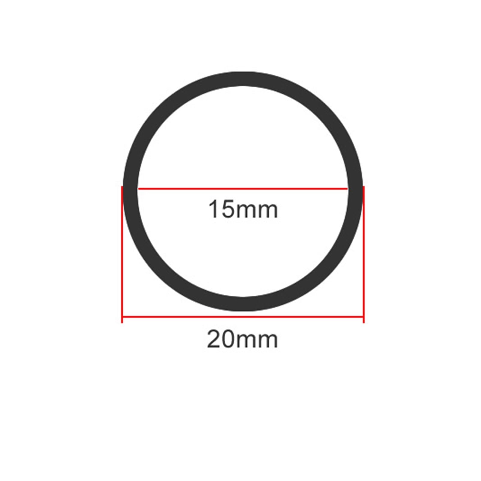 1pcs 304 Stainless Steel Tube Precision Pipe,Outer Diameter 20mm,Inner Diameter 10mm 12mm 14mm 15mm 16mm 17mm 18mm (Color : 20x2.5, Size : 300mm)